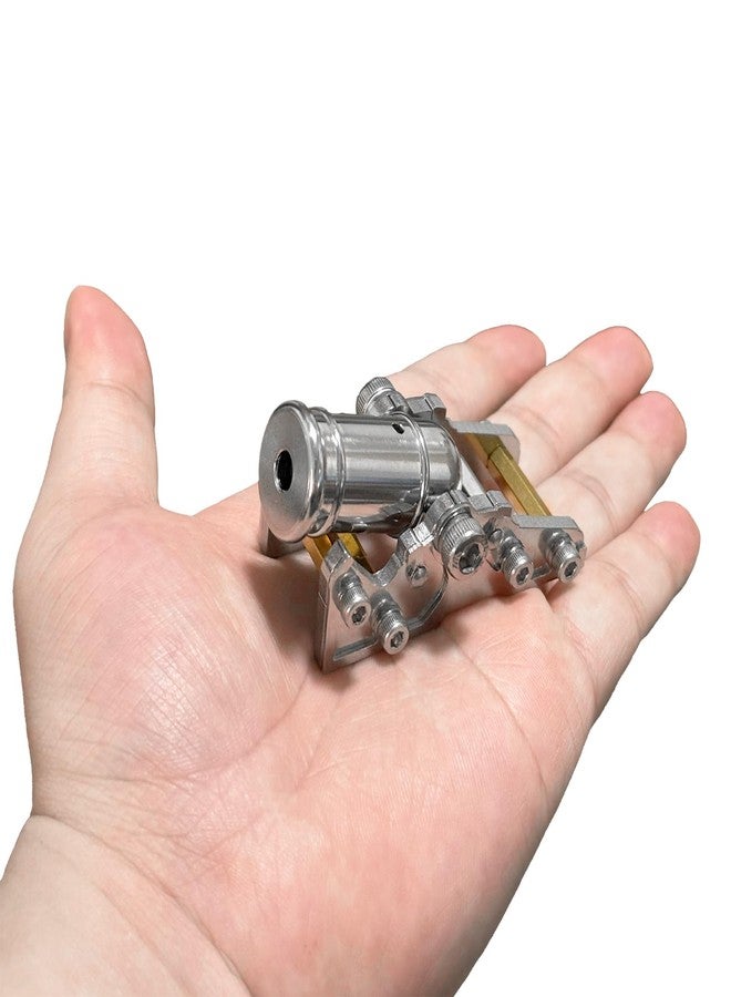 TIETHEKNOT نموذج مدفع صغير من TIETHEKNOT - نسخة طبق الأصل من الفولاذ المقاوم للصدأ لتزيين سطح المكتب وعرضها كقطعة قابلة للجمع - Image 2